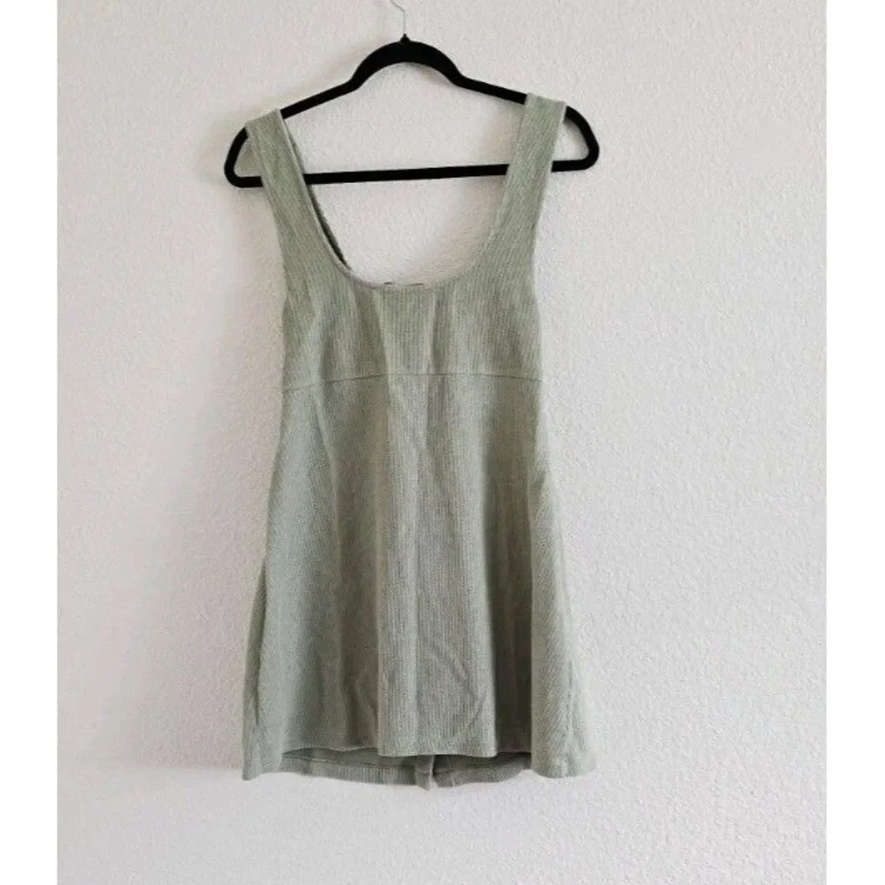 Free People Beach Olivia Mini Dress Green Size Medium
